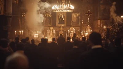 Prayer in an Armenian Church