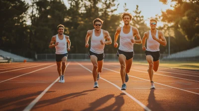 Athletes on the Track