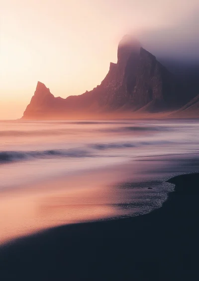 Warm Sunrise in Iceland