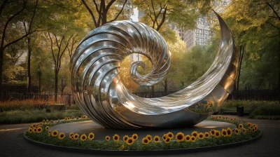 Kinetic Nautilus Sculpture