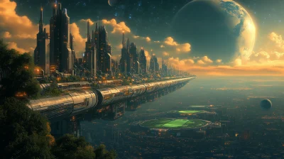 Futuristic Space Station