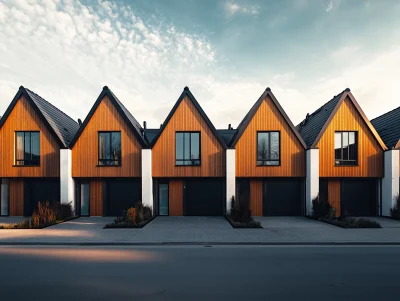 Modern Houses Front View