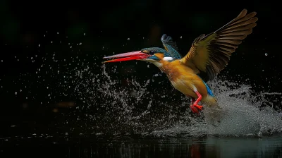 Stork in Flight