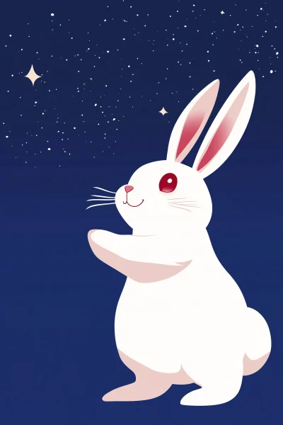 Cute White Rabbit