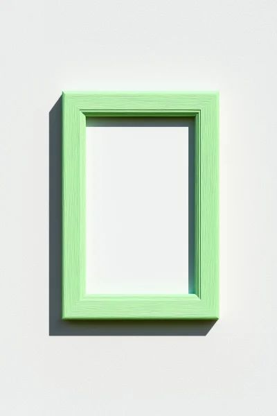 Simple White Wooden Frame