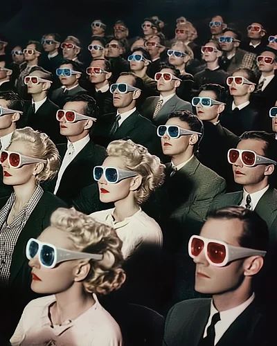 Vintage Cinema Audience