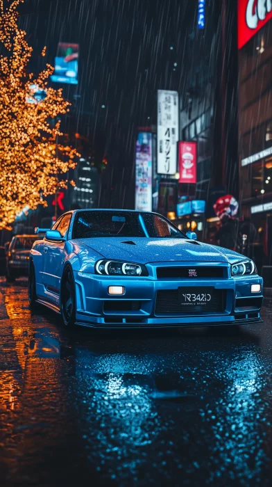 Nissan Skyline GTR 34 in Metallic Blue