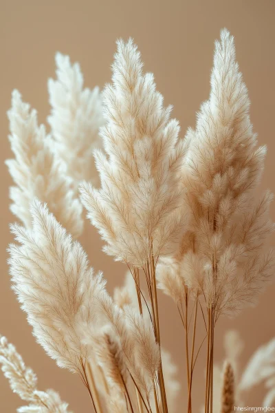 Macro Photography of Pampas Grass