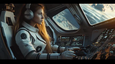 Astronaut in Cockpit