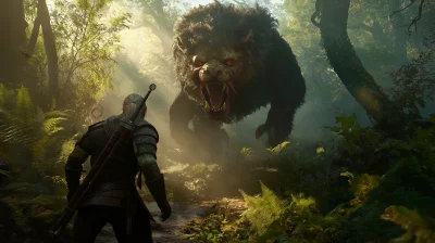 Geralt Tracking the Beast