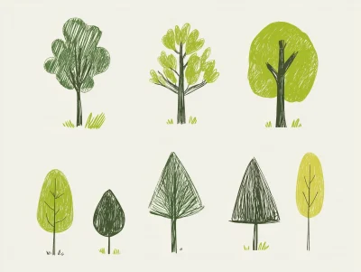 Playful Tree Icons