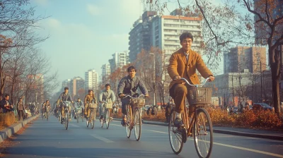 Vintage Bicycles in 90s Shanghai