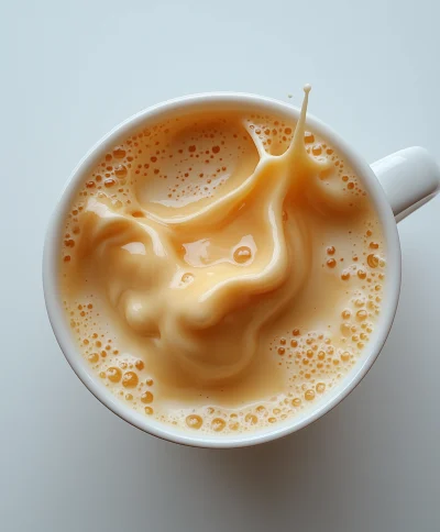 Pouring Milk into Tea