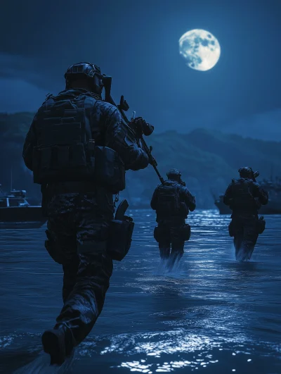 Navy SEALs Night Operations