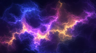 Fractal Explosion in the Night Sky