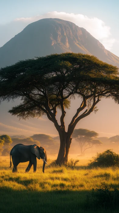 Misty Morning in Serengeti