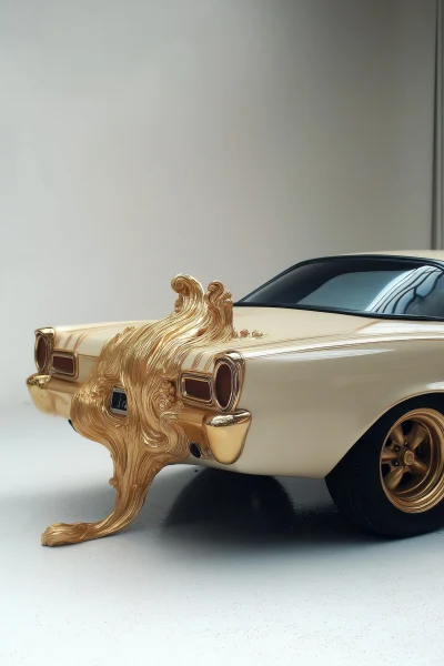 Baroque Inspired Muscle Car Sculpture