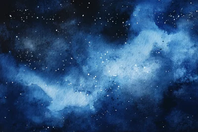 Milky Way in Watercolor