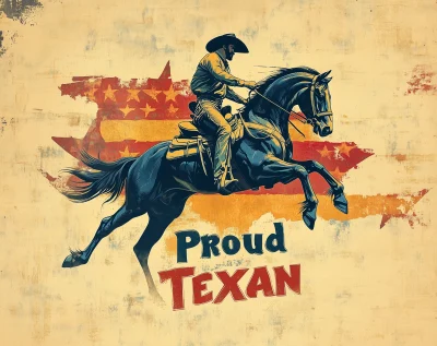 Proud Texan Vintage Logo