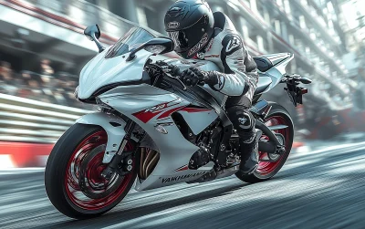 Yamaha R6 in Action