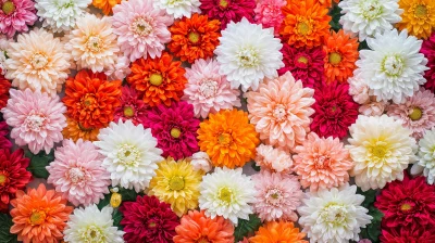 Chrysanthemum Flower Wall