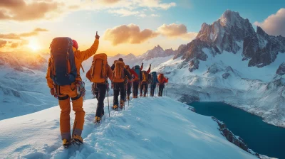 Celebration on the Snowy Mountain