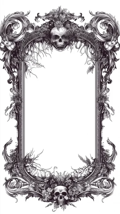 Vintage Gothic Frame Vector