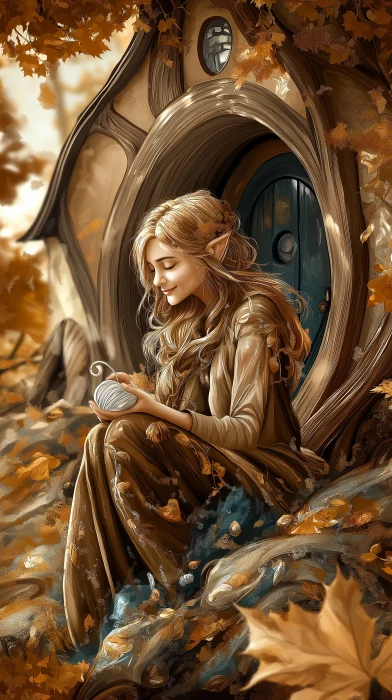 Hobbit Knitting in Autumn