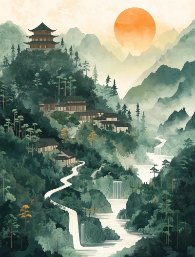 Serene Chinese Landscape