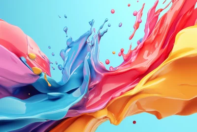 Abstract Colorful Splash