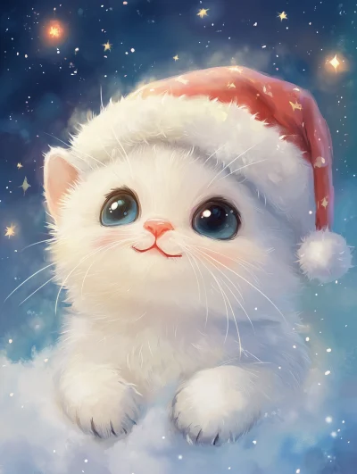 Cute Christmas Cat