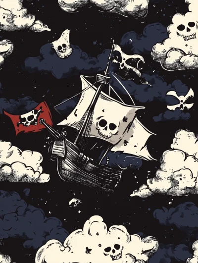 Pirate Clouds Background