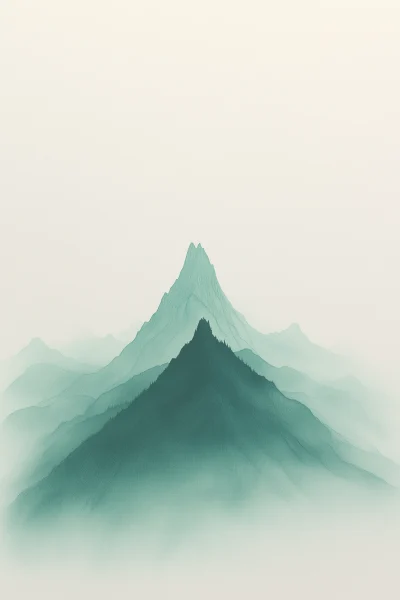 Minimalist Mountain Peak