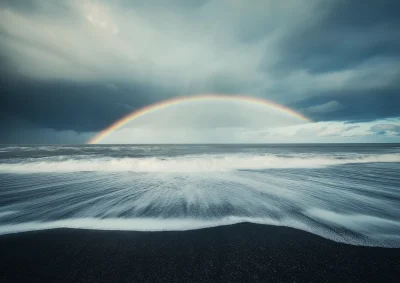 Rainbow Over Iceland