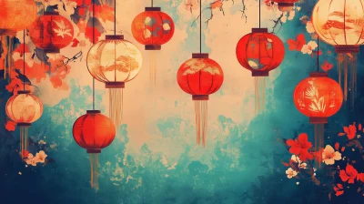 Chinese Festival Pattern Background