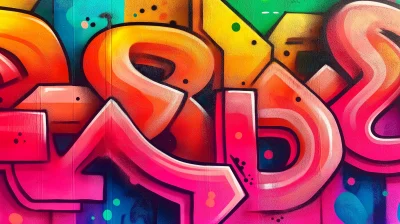 Vibrant Abstract Graffiti