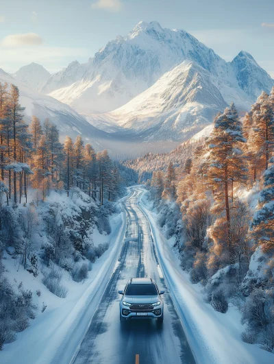 Aerial View of a Scenic Landscape