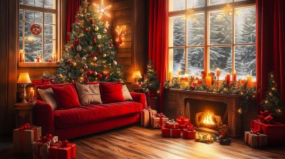 Warm Christmas Scene