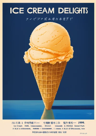 Delicious Orange Ice Cream