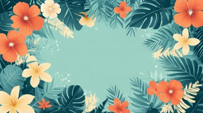 Tropical Flora Frame