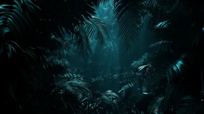 Dark Horror Jungle Background