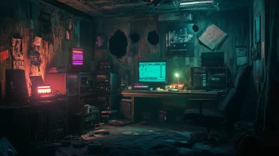 Cyberpunk Abandoned Apartment