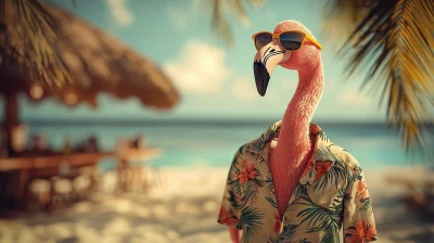 Flamingo in Paradise