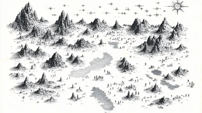 Fantasy Map Mountain Icons