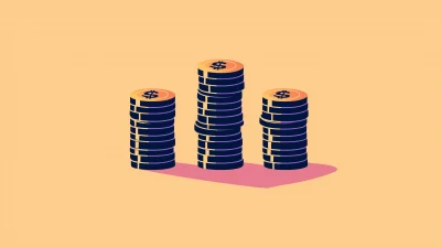 Stacked Coins Illustration