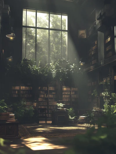 Old Library Concept Art