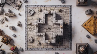 Overhead View of Castle Tile