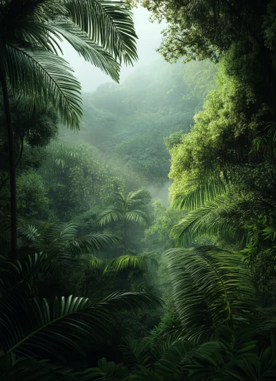 Lush Rainforest Scene