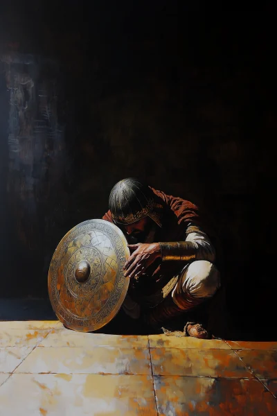 Islamic Warrior Praying