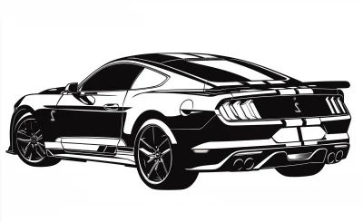 Mustang Shelby GT500 Silhouette